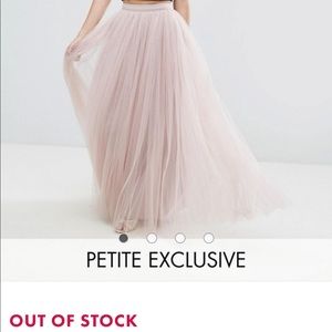 NWT Little Mistress Petite Maxi Tulle Prom Skirt